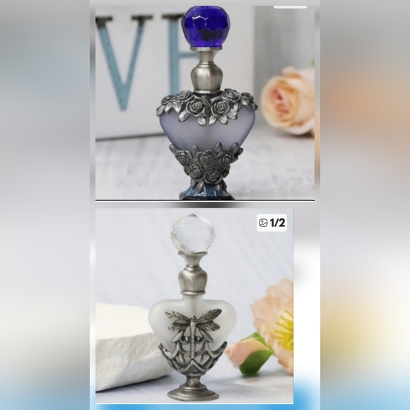 Accessories - Dubai Style Decrotative Perfume Bottles 2 Glass Vanity Decor